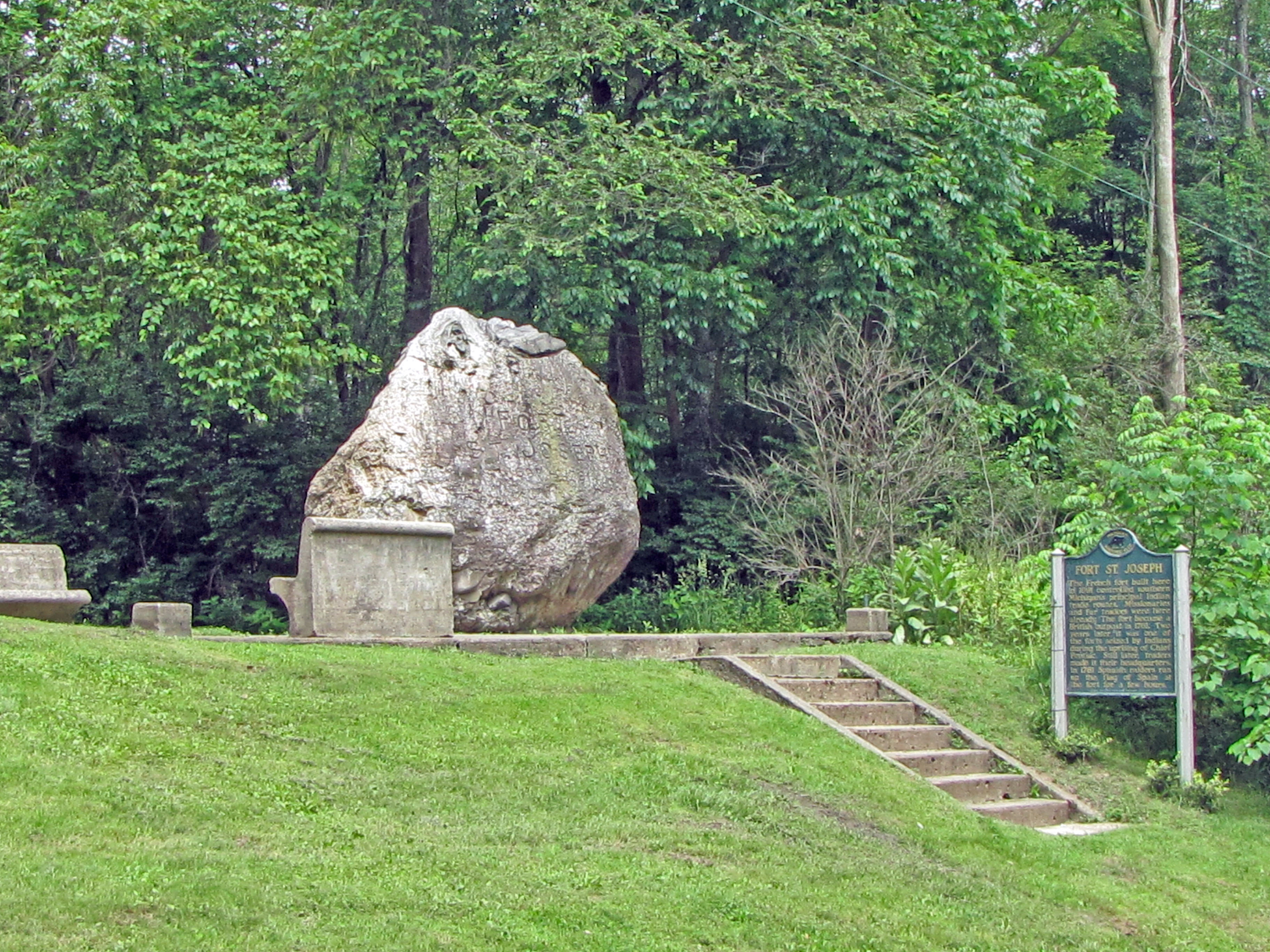 Fort St. Joseph monument