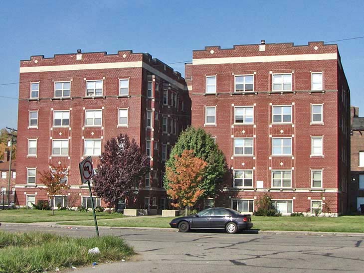 Nelson Court And West Chicago Boulevard Apartment Buildings